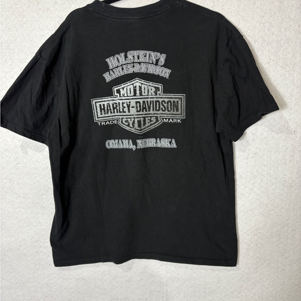 Harley Davidson Black T’Shirt Size XL - Picture 2 of 4